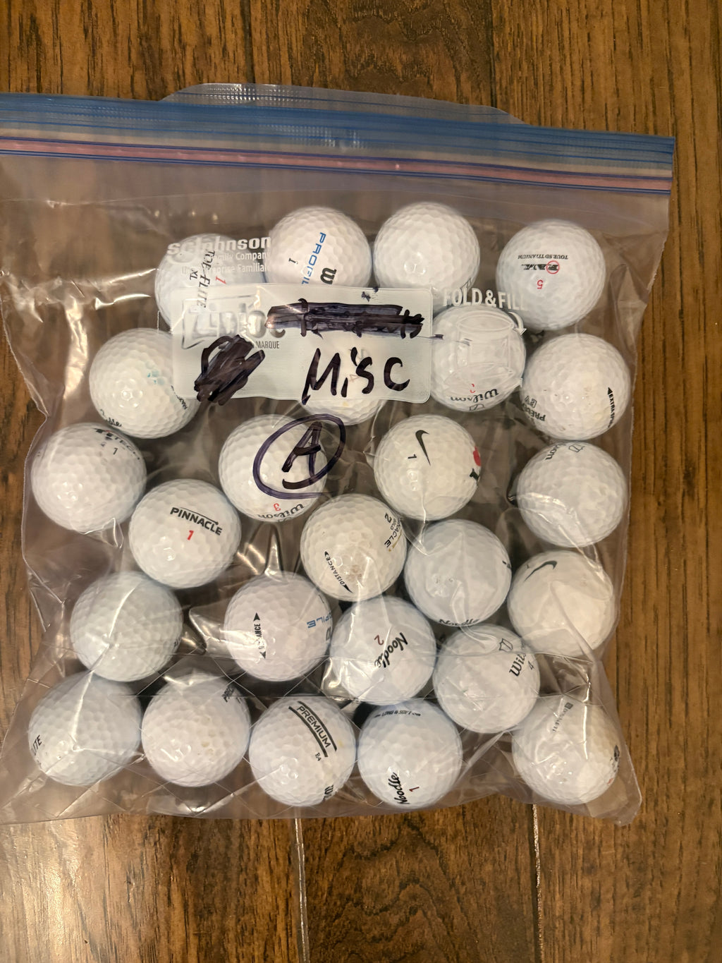 Misc. Brands include Wilson Nike Top Flite & Noodle